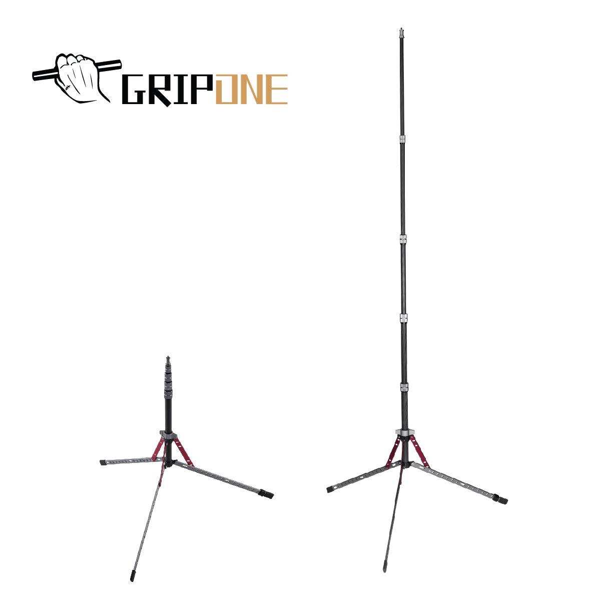 GRIPONE~便攜碳纖維專業攝影燈架三腳架 - 基本款GRB2505 - Artboard HK