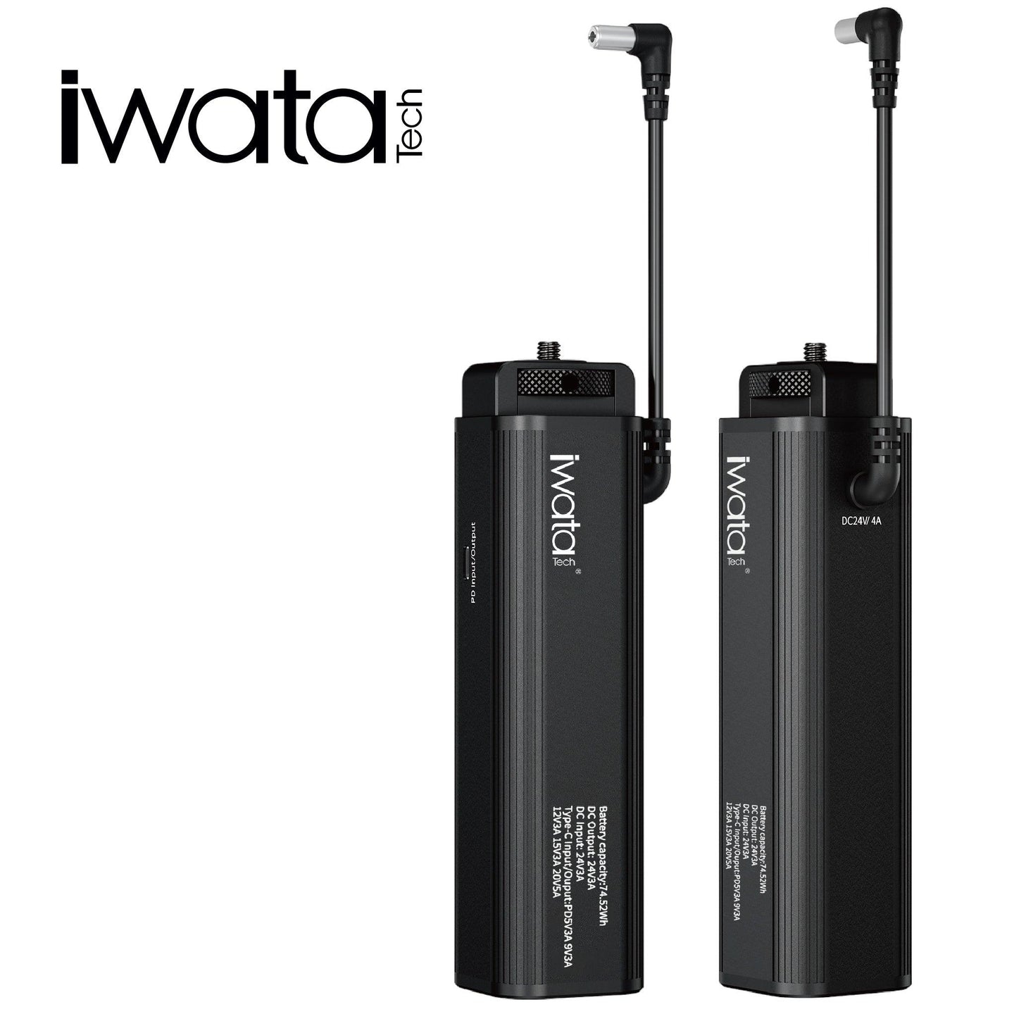 iwata 20700mAh 74.52Wh智能電池手柄|DC & TYPE-C|100W強勁輸出 - Artboard HK