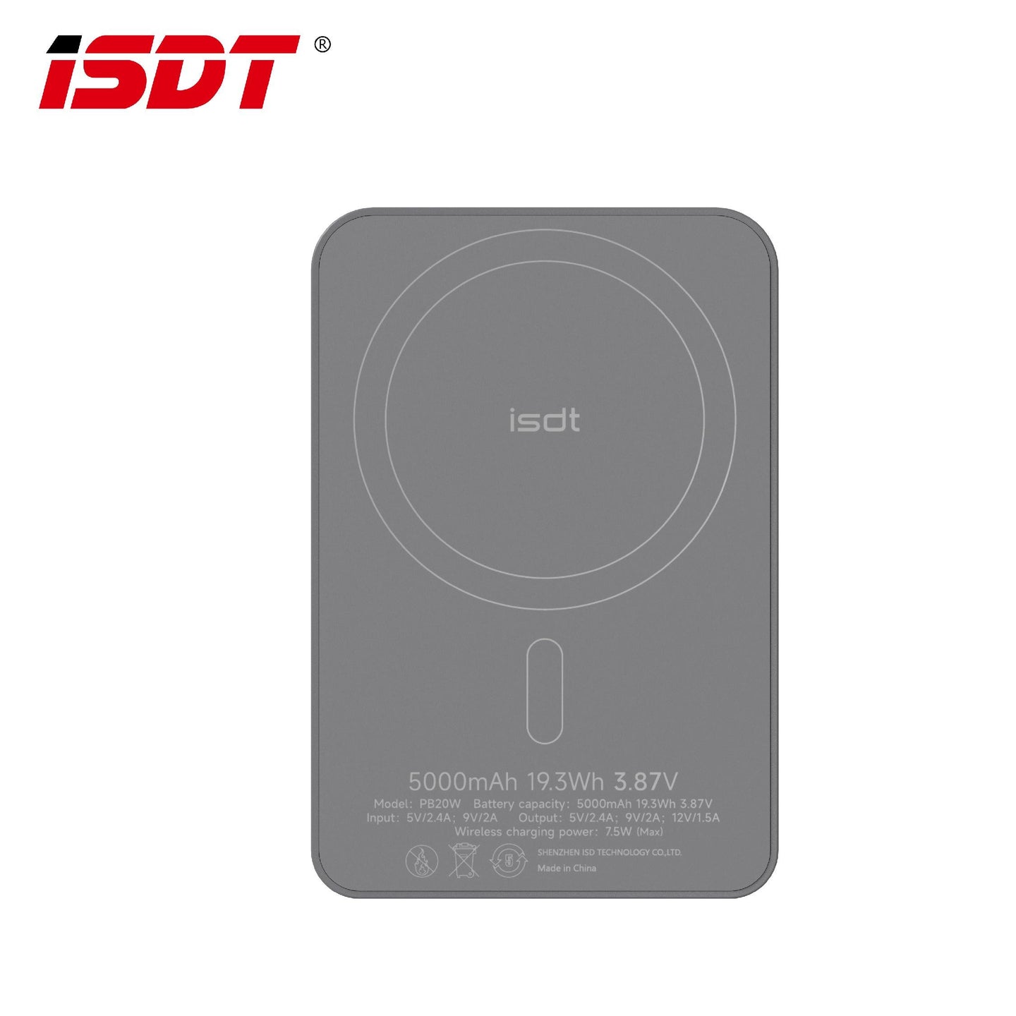 ISDT MAG20 4880mAh磁吸移動電源 - Artboard HK