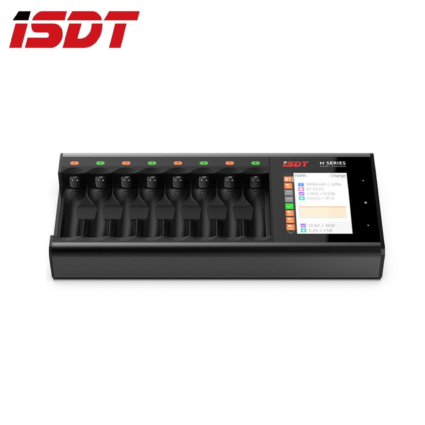 ISDT-N8 Smart Charger USB-C電池充電器|2A及3A電適用 - Artboard HK