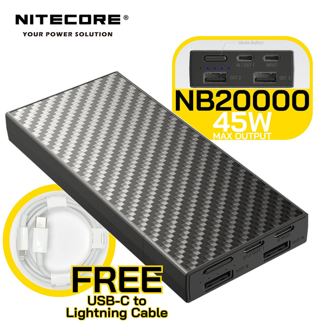 NB20000 超輕碳纖外置充電器 - Artboard HK