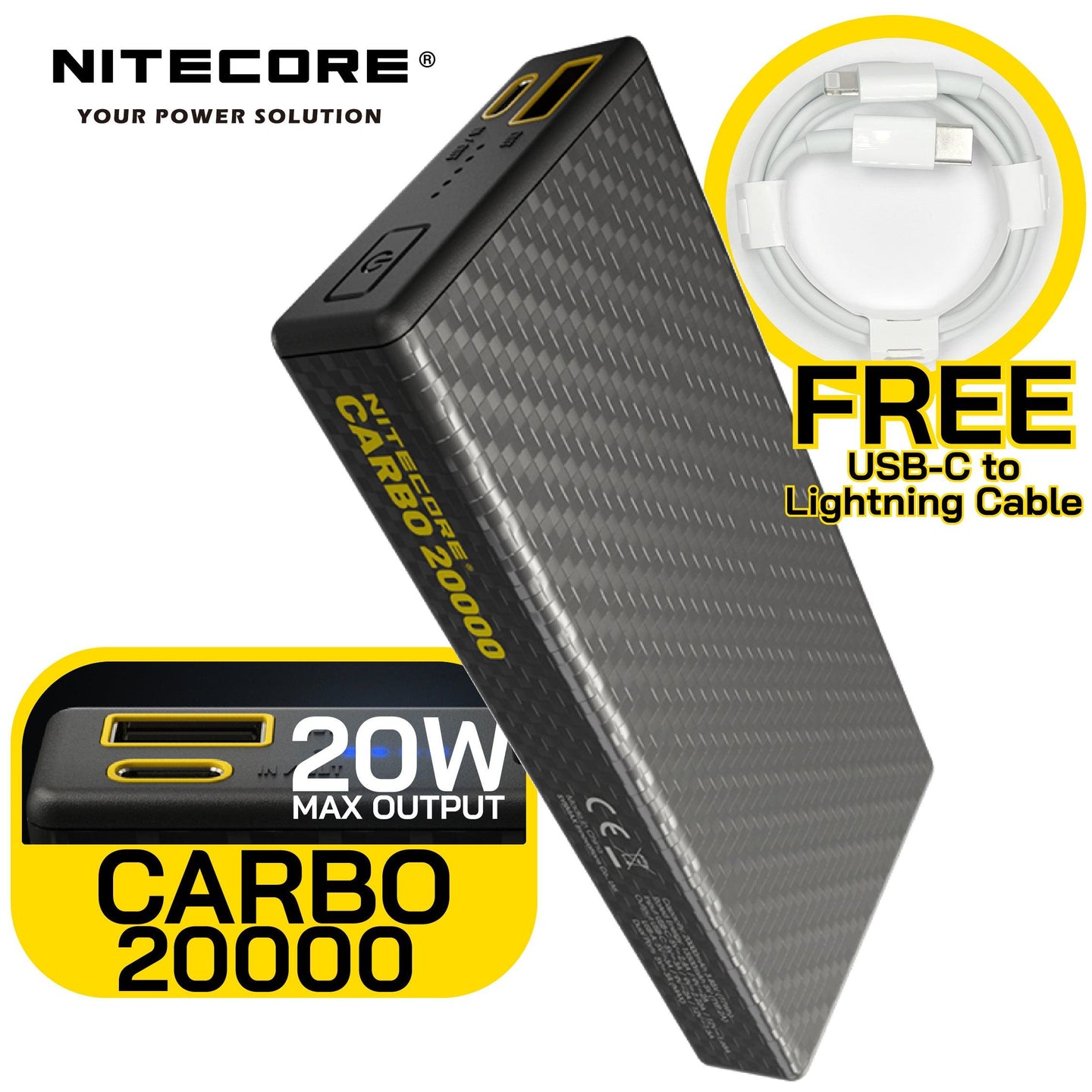 CARBO20000 外置充電器 - Artboard HK