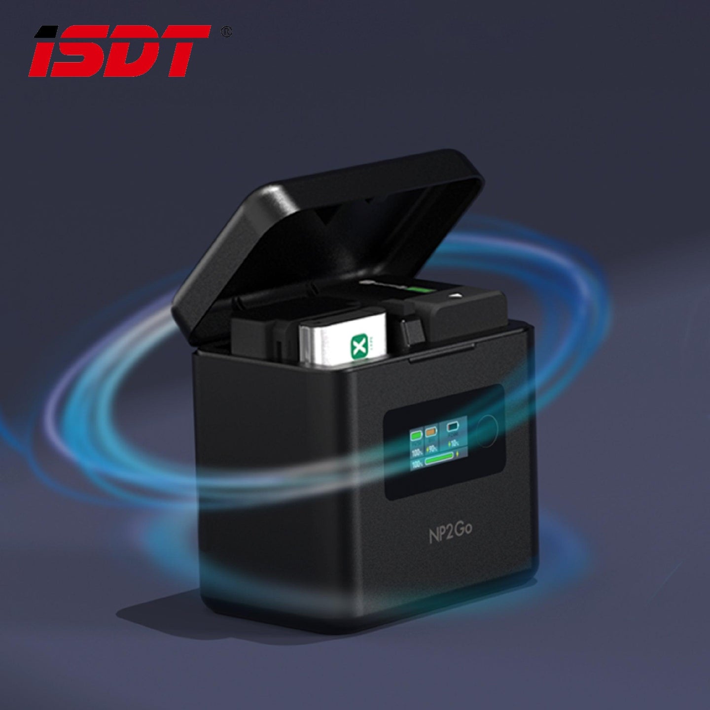 ISDT NP2-Go 10000mAh智能相機電池充電盒(SONY用) - Artboard HK