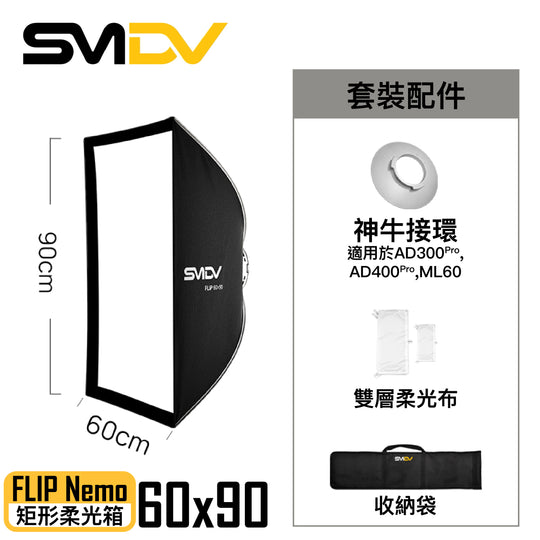 SMDV Flip Nemo 矩型柔光箱 - Artboard HK