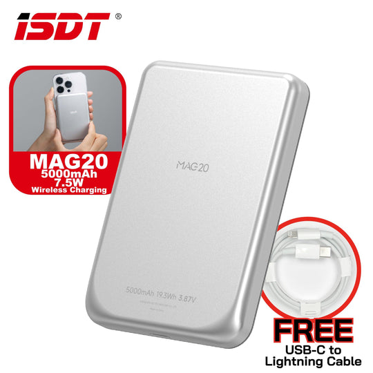 ISDT MAG20 4880mAh磁吸移動電源 - Artboard HK