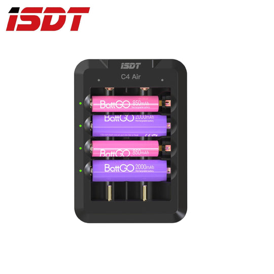 ISDT C4 Air 智能電池充電器-鋰電池充電器 2A/3A/10440/10500 - Artboard HK